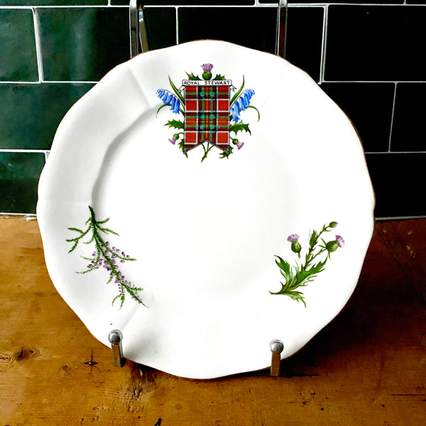 Vintage Tartan Dessert Plate - in Royal Stewart Tartan